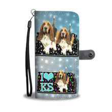 Load image into Gallery viewer, Basset Hound Print Wallet Case-Free Shipping-KS State