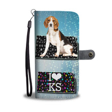 Load image into Gallery viewer, Beagle On Paws Print Wallet Case-Free Shipping-KS State