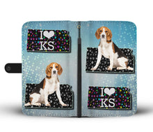 Load image into Gallery viewer, Beagle On Paws Print Wallet Case-Free Shipping-KS State