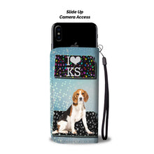 Load image into Gallery viewer, Beagle On Paws Print Wallet Case-Free Shipping-KS State