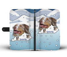 Load image into Gallery viewer, Australian Shepherd Print Wallet Case-Free Shipping-KY State