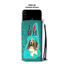 Load image into Gallery viewer, Basset Hound Dog Print Wallet Case-Free Shipping-NH State
