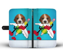 Load image into Gallery viewer, Beagle Puppy Print Wallet Case-Free Shipping-FL State