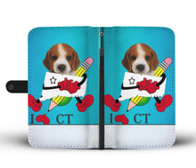 Load image into Gallery viewer, Awesome Beagle Print Wallet Case-Free Shipping-CT State