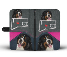 Load image into Gallery viewer, Bernese Mountain Dog Print Wallet Case-Free Shipping-CT State