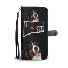 Load image into Gallery viewer, Amazing Bernese Mountain Dog Print Wallet Case-Free Shipping-CT State