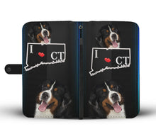 Load image into Gallery viewer, Amazing Bernese Mountain Dog Print Wallet Case-Free Shipping-CT State