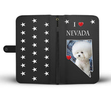 Load image into Gallery viewer, Bichon Frise On Black Print Wallet Case-Free Shipping-NV State