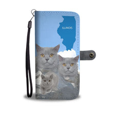 Load image into Gallery viewer, Amazing British Shorthair Cat Print Wallet Case-Free Shipping-IL State
