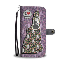 Load image into Gallery viewer, Beagle Dog Floral Print Wallet Case-Free Shipping-NH State