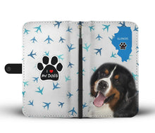 Load image into Gallery viewer, Bernese Mountain Dog Print Wallet Case-Free Shipping-IL State