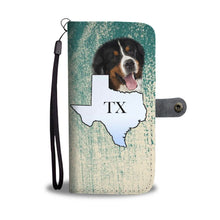 Load image into Gallery viewer, Bernese Mountain Dog Print Wallet Case-Free Shipping-TX State