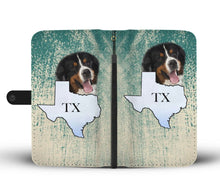 Load image into Gallery viewer, Bernese Mountain Dog Print Wallet Case-Free Shipping-TX State