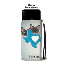 Load image into Gallery viewer, Birman Cat Print Wallet Case-Free Shipping-TX State