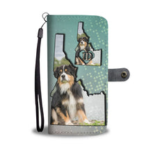 Load image into Gallery viewer, Australian Shepherd Dog Print Wallet Case-Free Shipping-ID State