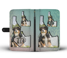 Load image into Gallery viewer, Australian Shepherd Dog Print Wallet Case-Free Shipping-ID State