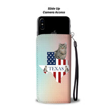 Load image into Gallery viewer, American Curl Cat Print Wallet Case-Free Shipping-TX State
