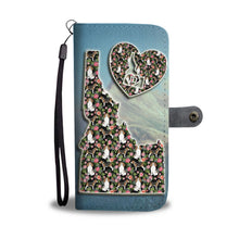 Load image into Gallery viewer, Beagle Dog Floral Print Wallet Case-Free Shipping-ID State