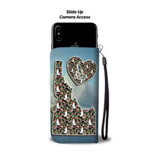 Load image into Gallery viewer, Beagle Dog Floral Print Wallet Case-Free Shipping-ID State