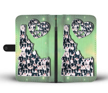 Load image into Gallery viewer, Border Collie Dog In Lots Print Wallet Case-Free Shipping-ID State