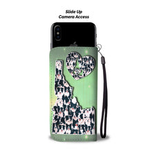Load image into Gallery viewer, Border Collie Dog In Lots Print Wallet Case-Free Shipping-ID State