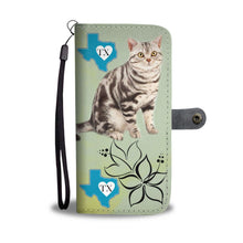 Load image into Gallery viewer, American Shorthair Cat Print Wallet Case-Free Shipping-TX State