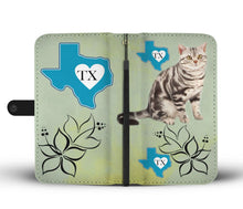 Load image into Gallery viewer, American Shorthair Cat Print Wallet Case-Free Shipping-TX State