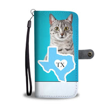 Load image into Gallery viewer, Amazing Egyptian Mau Cat Print Wallet Case-Free Shipping-TX State