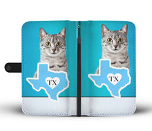 Load image into Gallery viewer, Amazing Egyptian Mau Cat Print Wallet Case-Free Shipping-TX State
