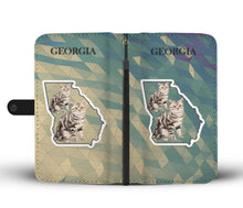 Load image into Gallery viewer, American Shorthair Cat Print Wallet Case-Free Shipping-GA State