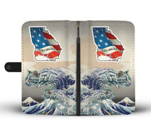 Load image into Gallery viewer, Bengal Cat Print Wallet Case-Free Shipping-GA State