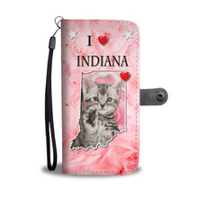 Load image into Gallery viewer, American Shorthair Cat On Pink Print Wallet Case-Free Shiping-IN State