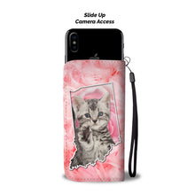 Load image into Gallery viewer, American Shorthair Cat On Pink Print Wallet Case-Free Shiping-IN State