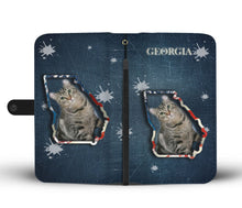 Load image into Gallery viewer, American Curl Cat Print Wallet Case-Free Shipping-GA State