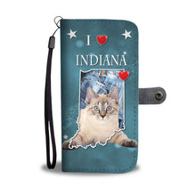Load image into Gallery viewer, American Bobtail Cat Print Wallet Case-Free Shipping-IN State