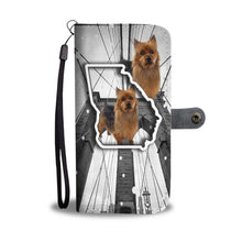 Load image into Gallery viewer, Australian Terrier Print Wallet Case-Free Shipping-GA State