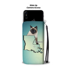Load image into Gallery viewer, Balinese Cat Print Wallet Case-Free Shipping-LA State