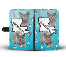 Load image into Gallery viewer, Amazing British Shorthair Cat Print Wallet Case-Free Shipping-LA State
