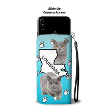 Load image into Gallery viewer, Amazing British Shorthair Cat Print Wallet Case-Free Shipping-LA State