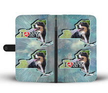 Load image into Gallery viewer, Australian Shepherd Dog Print Wallet Case-Free Shipping-NY State