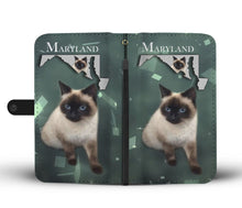 Load image into Gallery viewer, Amazing Balinese Cat Print Wallet Case-Free Shipping-MD State