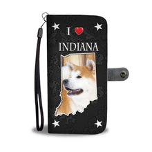 Load image into Gallery viewer, Akita Dog Print Wallet Case-Free Shipping-IN State