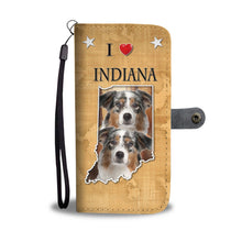 Load image into Gallery viewer, Australian Shepherd Print Wallet Case-Free Shipping-IN State