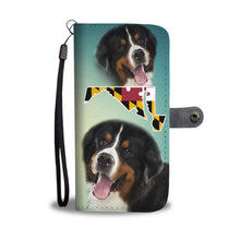 Load image into Gallery viewer, Bernese Mountain Dog Print Wallet Case-Free Shipping-MD State