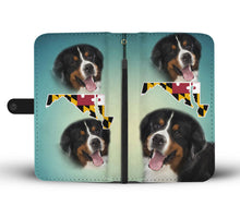 Load image into Gallery viewer, Bernese Mountain Dog Print Wallet Case-Free Shipping-MD State