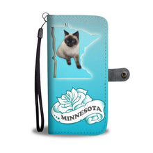 Load image into Gallery viewer, Balinese cat Print Wallet Case-Free Shipping-MN State