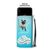 Load image into Gallery viewer, Balinese cat Print Wallet Case-Free Shipping-MN State