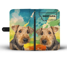 Load image into Gallery viewer, Airedale Terrier Print Wallet Case-Free Shipping-MT State