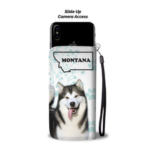 Load image into Gallery viewer, Alaskan Malamute Print Wallet Case-Free Shipping-MT State