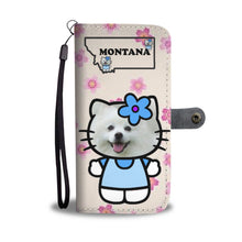 Load image into Gallery viewer, American Eskimo Dog Print Wallet Case-Free Shipping-MT State